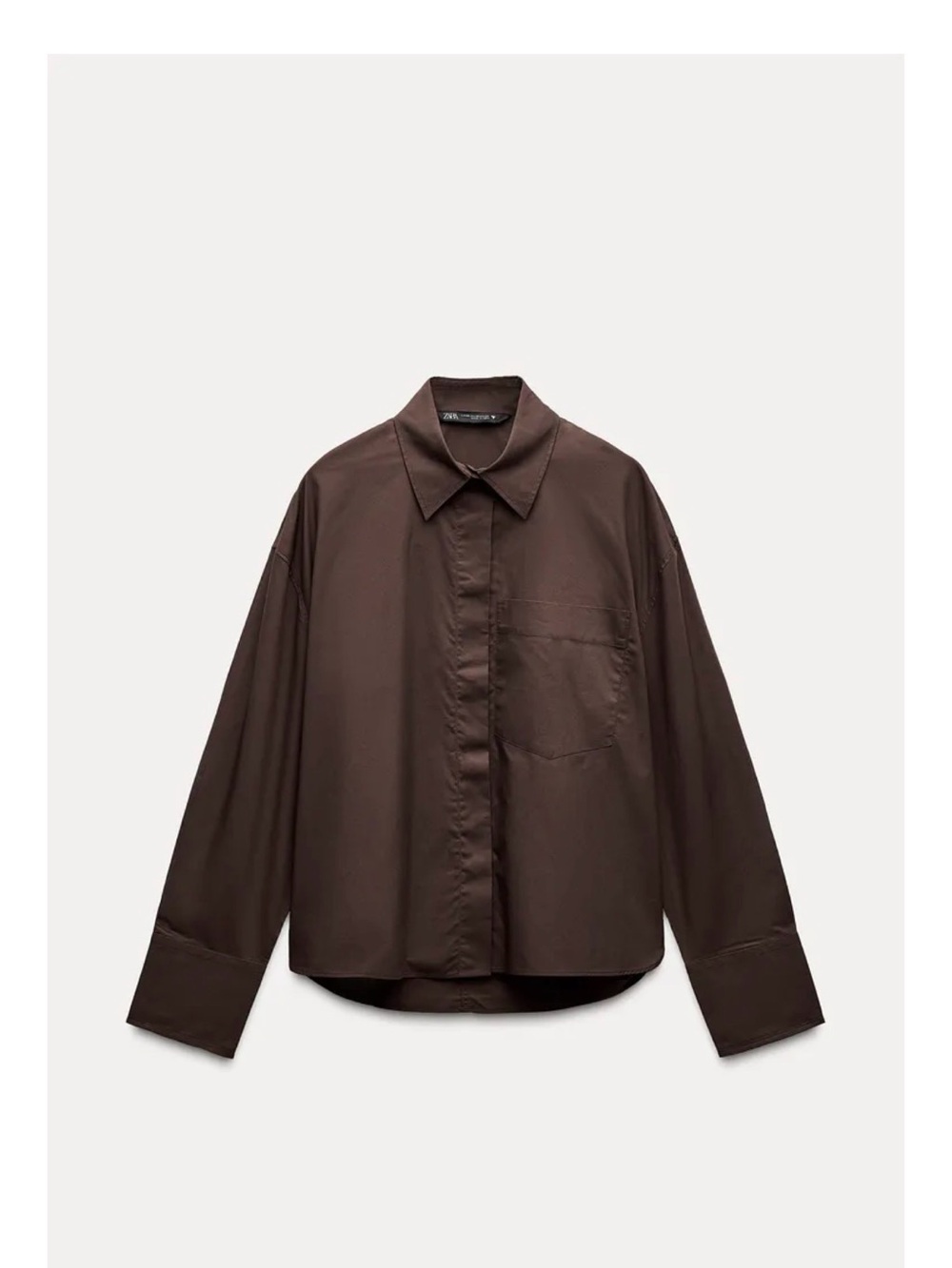 Zara Poplin Pocket Shirt